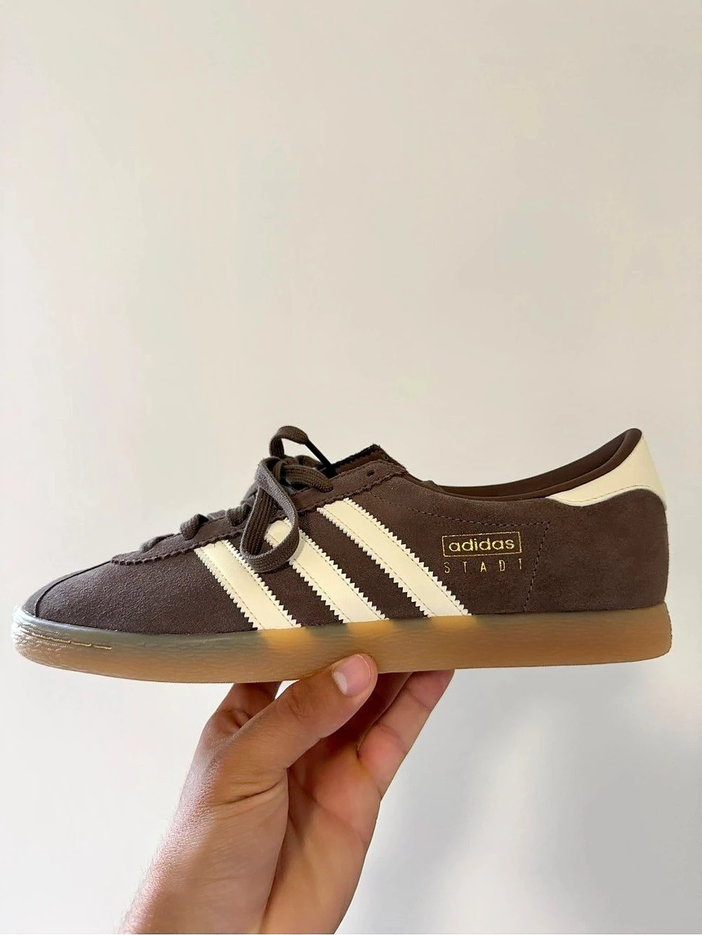 adidas Stadt Brown White Sneakers Men's US 9 NWT